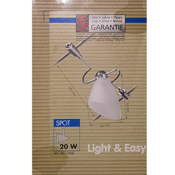 Seilsystem Paulmann Halogen 20W Seil Spot 12V 13Cm Seilabstand G4 Ersatz Leuchte-image