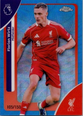 Topps Chrome Premier League 2025/26 Blue Wave Parallel Florian Wirtz /150 119
