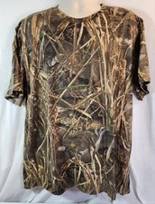 Magellan Outdoors Hunt Gear Camouflage Short Sleeve Jersey Knit Shirt Men's 2XL