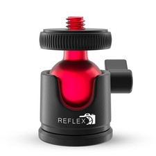 Mini Ball Head, 360 Rotation, 2kg Load, 1/4 Screw, Aluminum, Tripod, Monopod