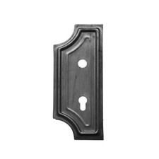 Sellon24 Plaque de serrure gauche en acier 280x110mm D20 90mm Portail & clôture