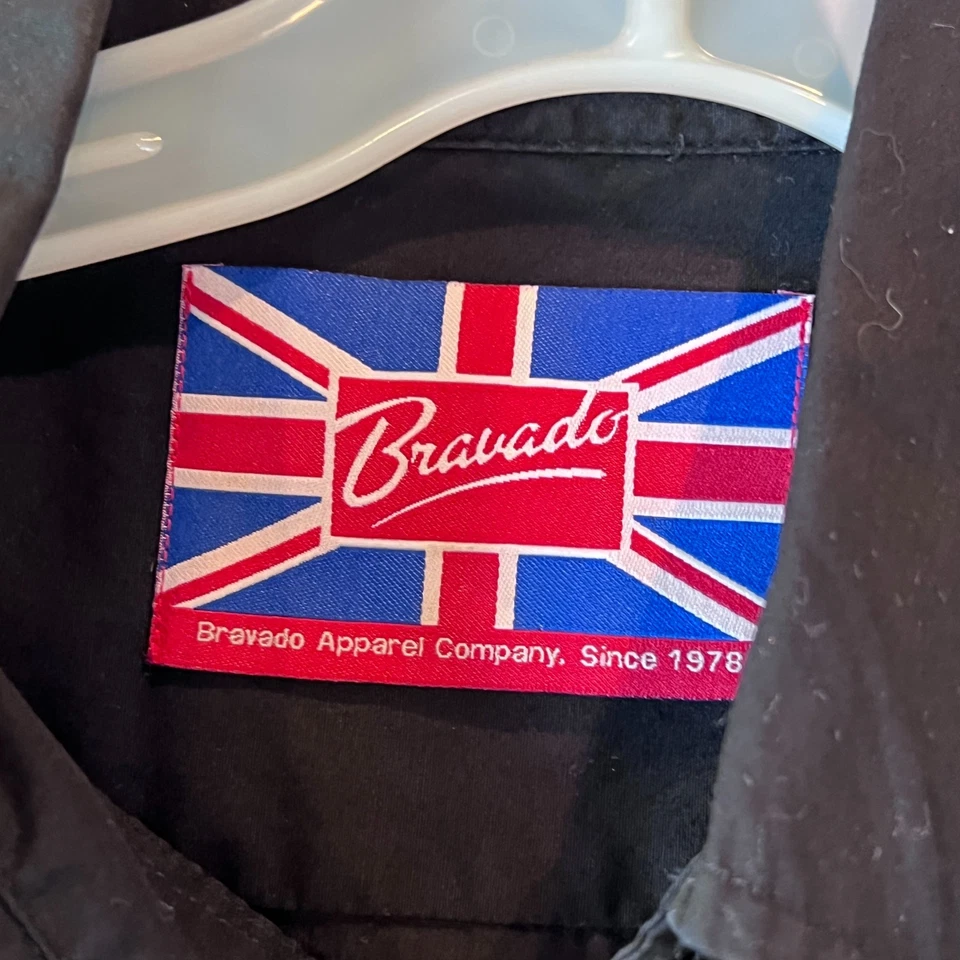 Camisa The Who Bordada Manga Larga Grande Negra Abotonada Rock Clásico - LEER Foto 4 de 4