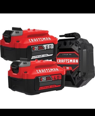 #ad Craftsman CMCB2046 CK V20 Battery 6.0 amp; 4.0 Charger Starter Kit New Ships Fast $99.99