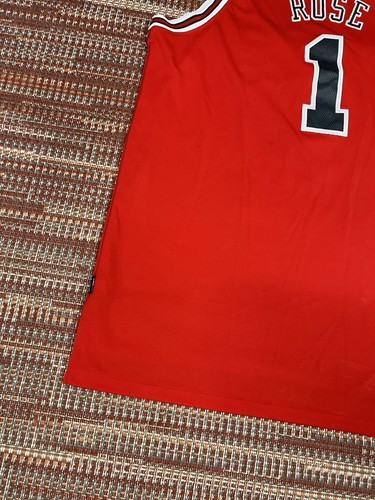 Adidas Chicago Bulls Derrick Rose NBA Basketball Swingman Jersey 2XL +2 Length - Picture 14 of 14