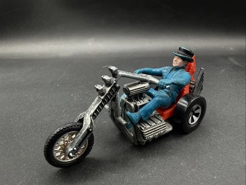 1972 Hot Wheels Original Redline Ara RRRumblers TORQUE CHOP Orange Bike Blue Rid