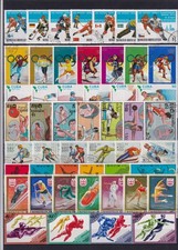 500 verschiedene Briefmarken Sport Olympia mit über 25 kompletten Ausgaben