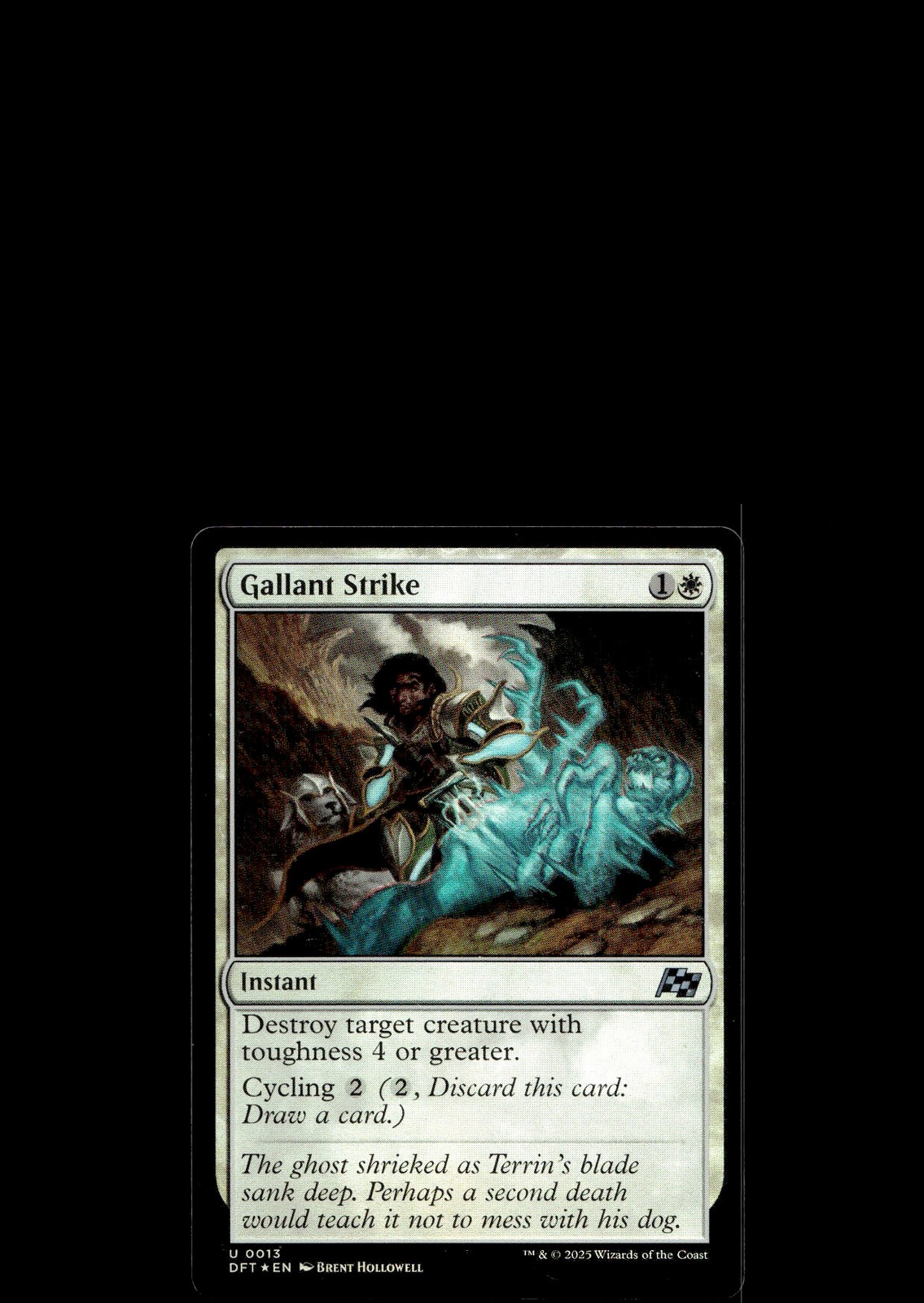 MTG Gallant Strike 13 DFT Aetherdrift Foil NM Brent Hollowell