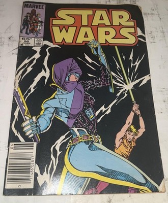 Vintage 1985 Marvel Star Wars #96 Comic Book 65¢ Luke Duel Cover Copper Age