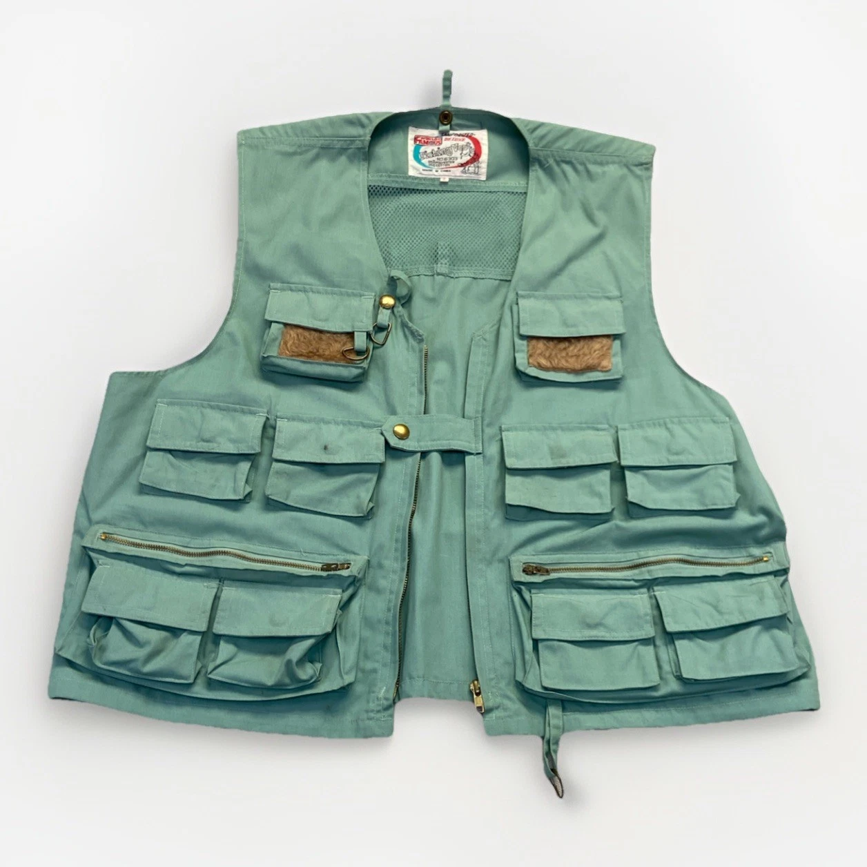 World Famous Deluxe Fishing Vest Men's L Green Vintage 70's Sanforized 6303
Opens in a new window or