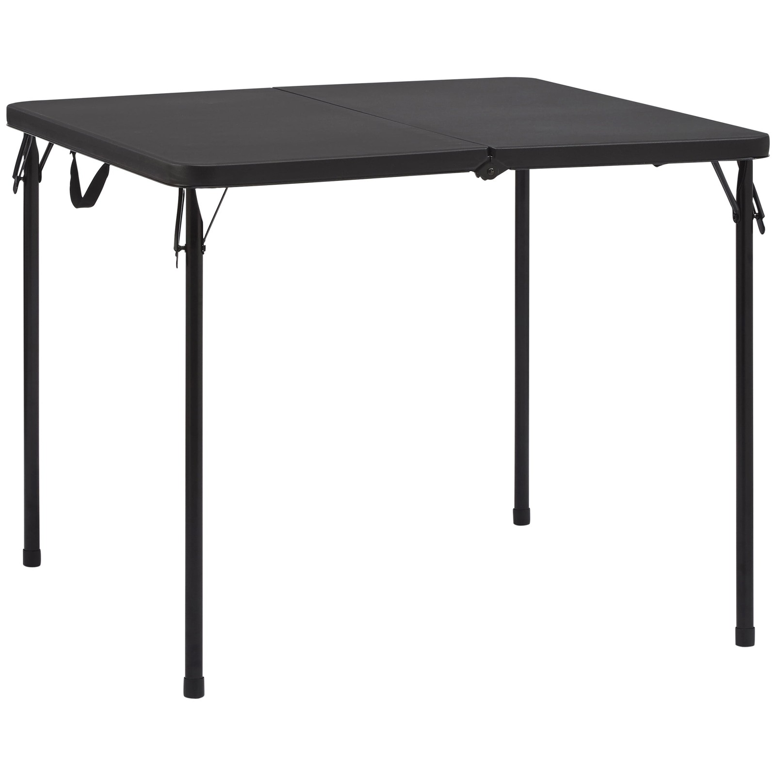 34 in Square Centerfold Folding Table, Black