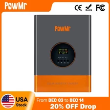 3KW 5KW 10KW 48V Hybrid Solar Inverter 120V/240V 120A Controller Lithium Battery