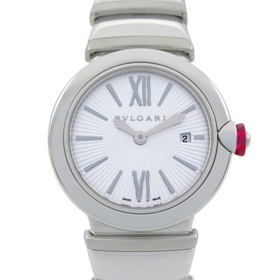 BVLGARI Bulgari Lucea Watch LU28S Quartz Silver Dial Stainless Steel