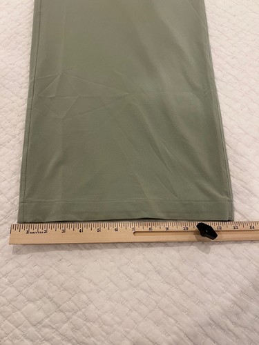 Lululemon Pants Women 8 Green Swift Mid Rise Wide Leg Elastic Waist Lined Active - Afbeelding 14 van 15