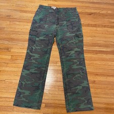 Mens Vintage Cabela's Camouflage Pants Size 34 Hunting Fishing Duck Fatigues