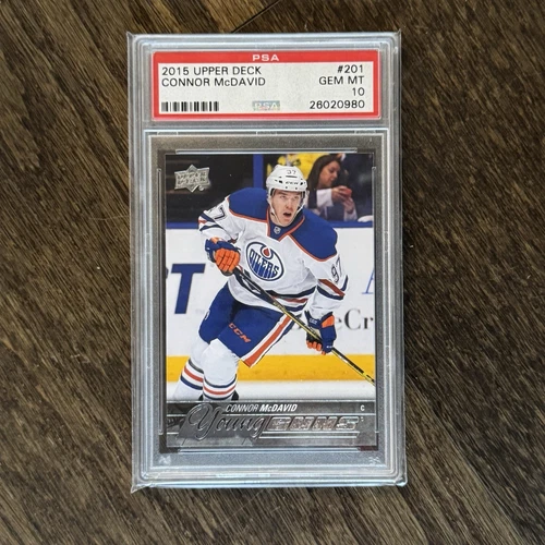 2015-16 Upper Deck Series 1 Young Guns #201 Connor Mcdavid PSA 10 Mint RC