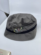 The Powerpuff Girls Bucket Hat Cap TV Show Cartoon Network Y2K Vintage Gray