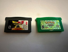 Nintendo Game Boy Advance 2-Game Lot: Pokemon LeafGreen DBZ Buu's Fury