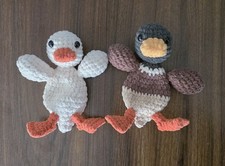 Handmade Mini Crochet Duck or Mallard Lovey Stuffed Animal