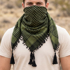 Shemagh Keffiyeh Tactical Desert Scarf Arab Military Woven Soft Head Wrap unisex