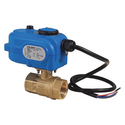 Bonomi 8E864lf-003-11/4'' Electric 2-Way Ball Valve, 1 1/4'', Brass