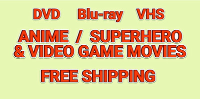 Anime / Superhero / Video Game Movies- DVD, Blu-ray, VHS -Pick/Choose/Bundle lot