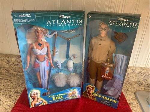 2000 Disney Atlantis La Città Perduta Principessa di Cristallo Kida & Milo Thatch Bambole