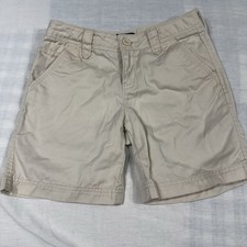 Gap Kids Khaki Twill Shorts Girls Size 12 Adjustable Waistband 6 Inseam