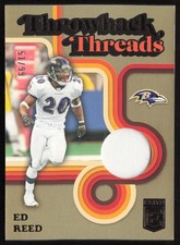 2024 Donruss Elite Throwback Threads Singles Jersey /99 Ed Reed #THT-ERE Ravens