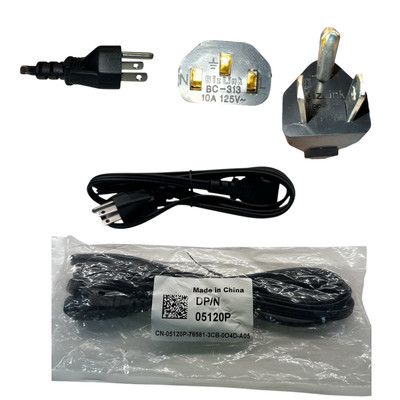 LOT Of 6 NEW OEM DELL 05120P Computer Power Cords 6Ft - 110V AC 10A