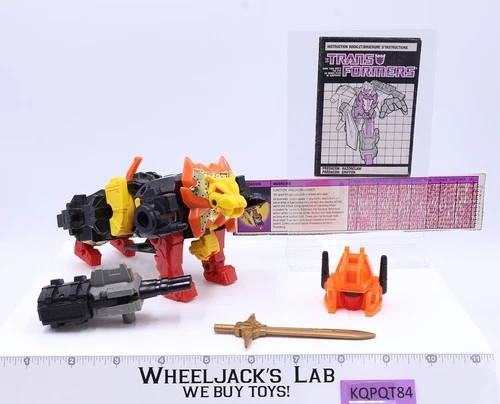 Razorclaw Predaking 100% Complete METAL 1986 Hasbro G1 Transformers Figure
