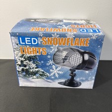 Holiday Snowflake Projector for Outdoor Indoor, IP65 Waterproof w Remote Control