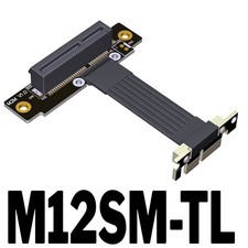 PCI-E 4.0 x4 to x1 Extension Cable PCIe4.0x1 gen4 16Gbps Riser Network Card HDD