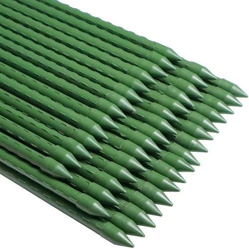 Garden Stakes 60 inch 5ft 50PACK, Sturdy Plant Metal Sticks Support Tall, Pla...
