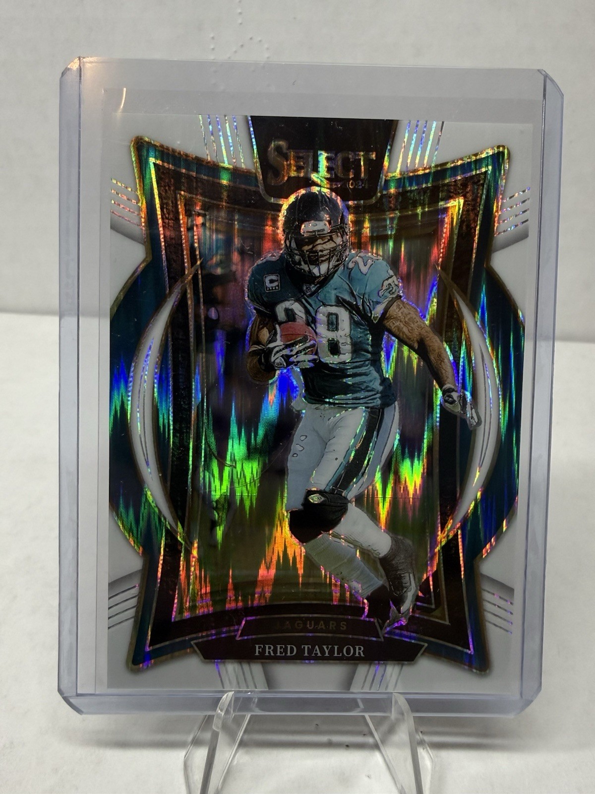 2024 Panini Select #57 Fred Taylor White Prizm Shock #/199