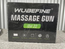 WUBEFINE Massage Gun EM 22 Percussion 10 Heads 2000mAh 3200RPM Deep Tissue Quiet