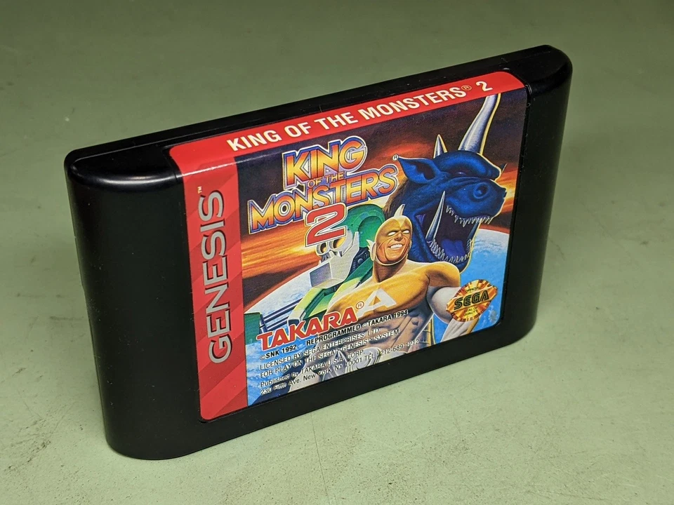 Cartucho y estuche King of the Monsters 2 Sega Genesis Foto 3 de 4