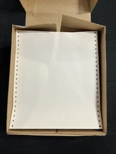 NOS 800 Sheet Dot Matrix Printer Computer Paper 9.5 x11 Continuous 20lb Memorex