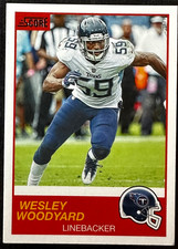 2019 Score - Wesley Woodyard #76- NFL Trading Card