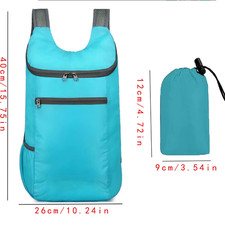 Foldable Waterproof Travel Backpack - Lightweight, Large Capacity, Tear-Resistan