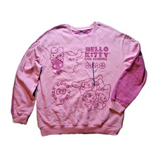 Hello Kitty and Friends Two Toned Pink Comfy Cozy Sweatshirt Size Large