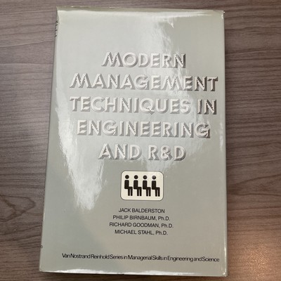 MODERN MANAGEMENT TECHNIQUES IN ENGINEERING AND R & D Jack Balderston HCDJ
