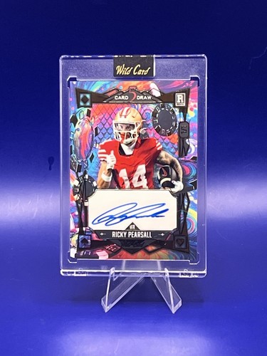 Ricky Pearsall 2024 Wild Card 5 Card Draw Easter Spring Edition 1/1 Rookie Auto - Picture 5 of 8