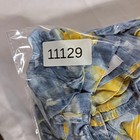 Nine West Women's XXL Blue Yellow Crinkle Pleated Tiered Skirt Lined Midi — photo 9