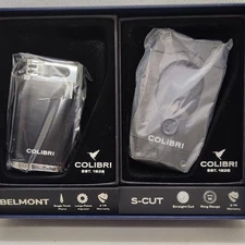 Colibri S-Cut and Torch Gift Set New In Box Cigar Cutter And Single Torch