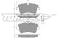 Tomex Brakes Bremsbelagsatz Scheibenbremse TX 12-78 FüR Mercedes R171 W203 Model