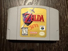 Legend of Zelda Ocarina of Time N64 Authentic Cartridge Tested. Pen On Cartridge