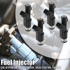 4pcs 01f003a 1984e2 Fuel Injector For Citroen C4 C5 C8 For Peugeot 206 307 406