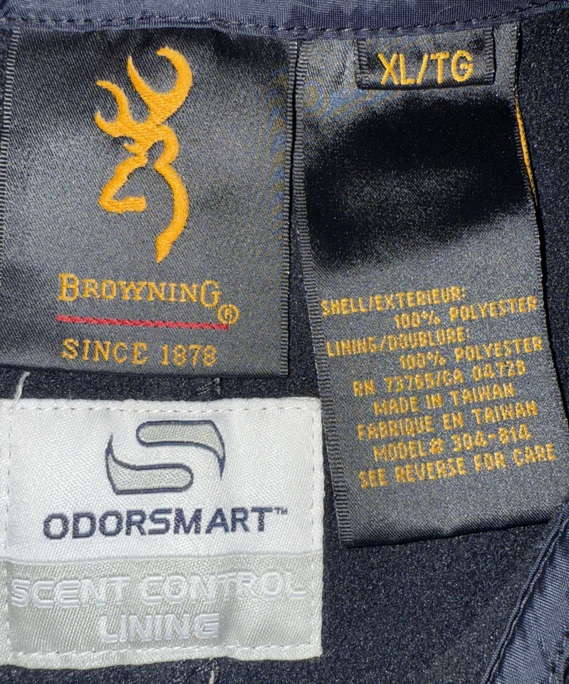 Browning Hells Canyon Jacket XL/TG Camo Hunting Advanced Scent Control Full Zip - Image 3 of 4