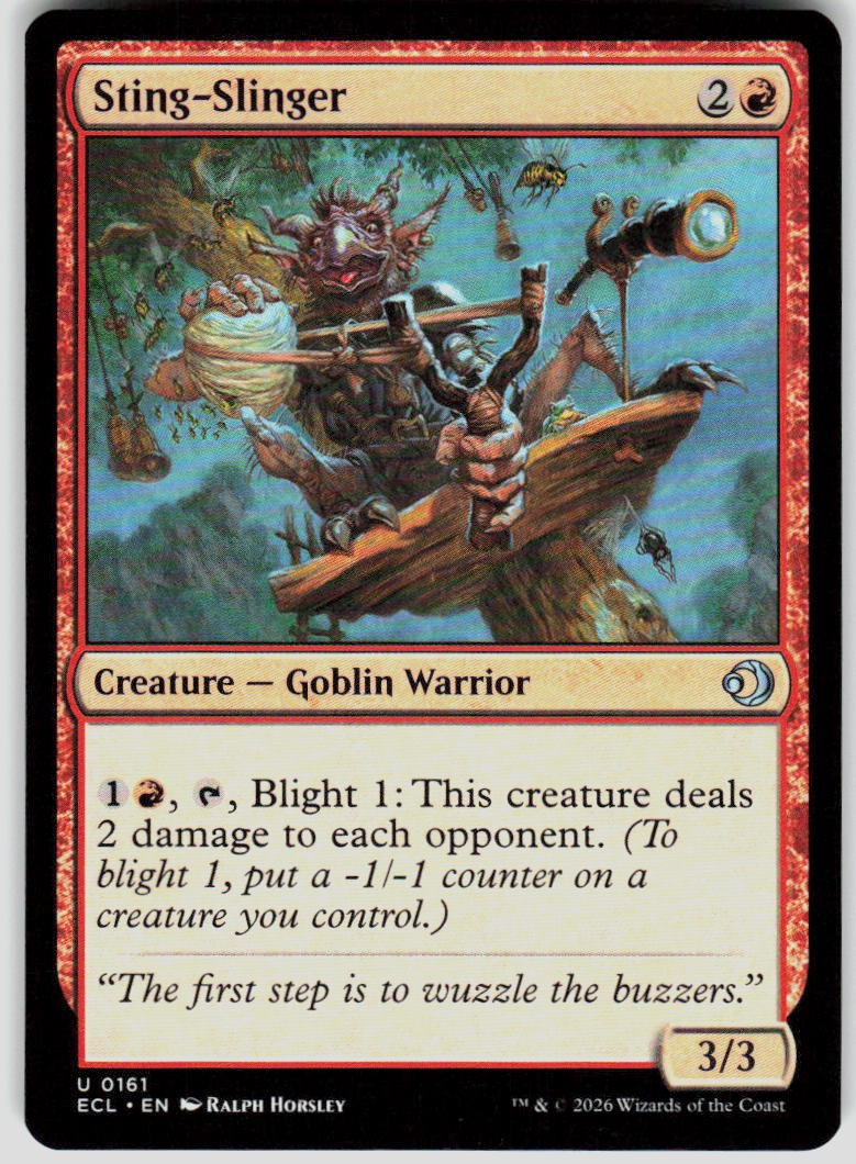 Sting Slinger 161 Lorwyn Eclipsed Magic the Gathering