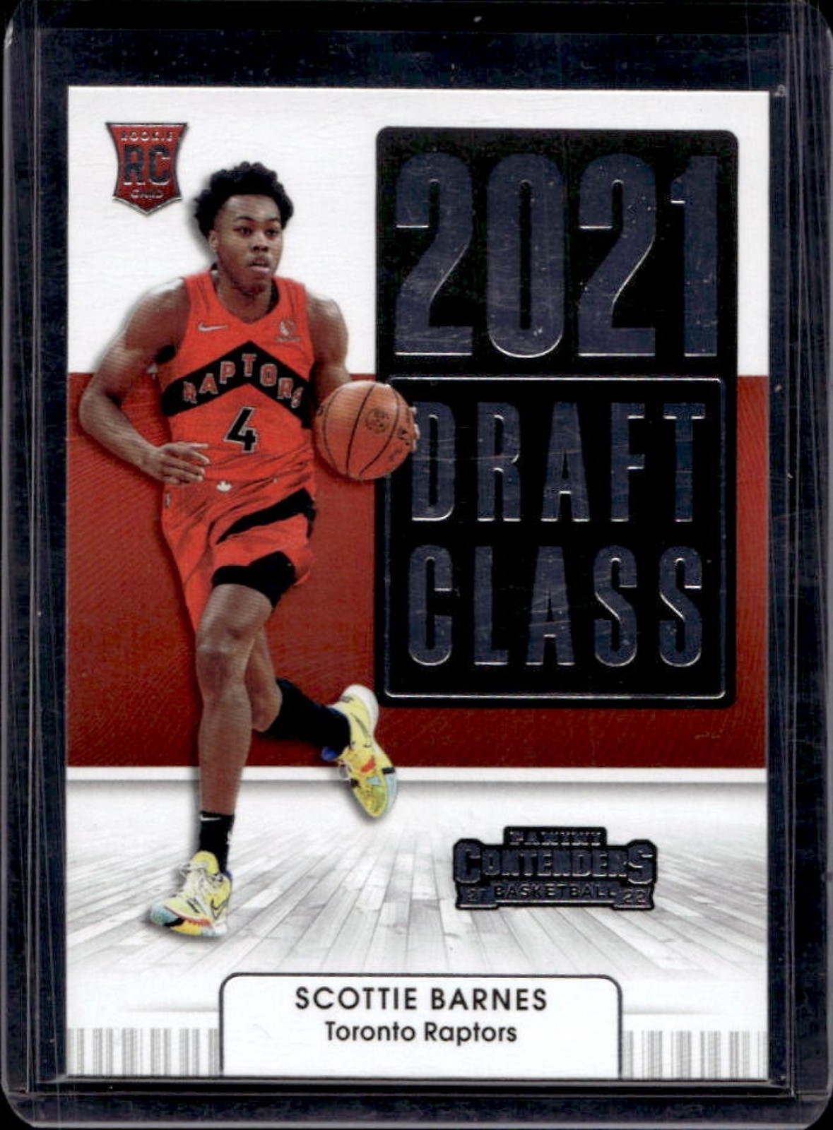 2021-22 Contenders Scottie Barnes 2021 Draft Class Rookie RC #4 Raptors
